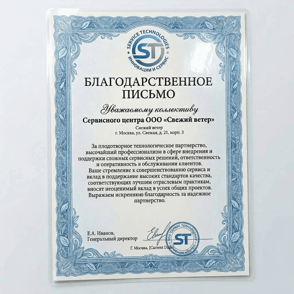 Благодарность от Yamaguchi Technologies